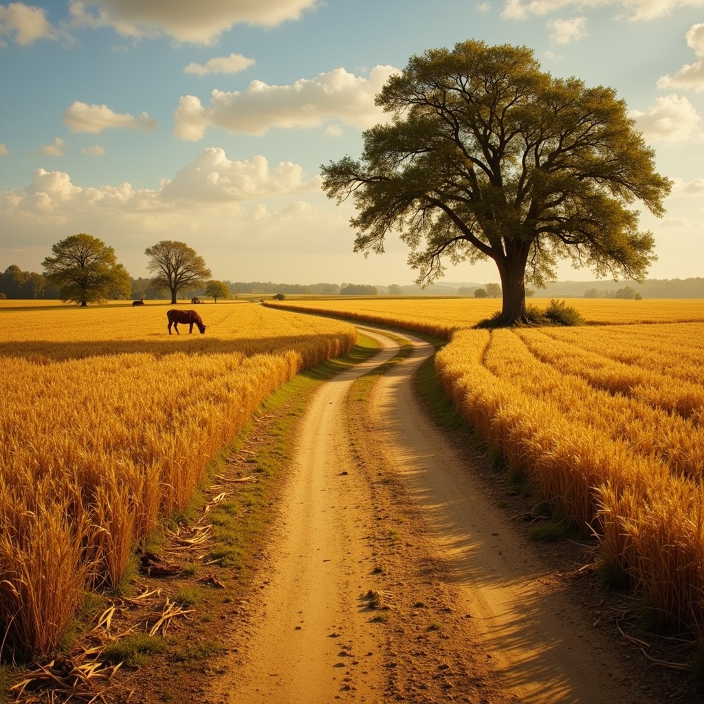 Free Golden Field Path Image - Countryside, Rural, Path | Download at ...