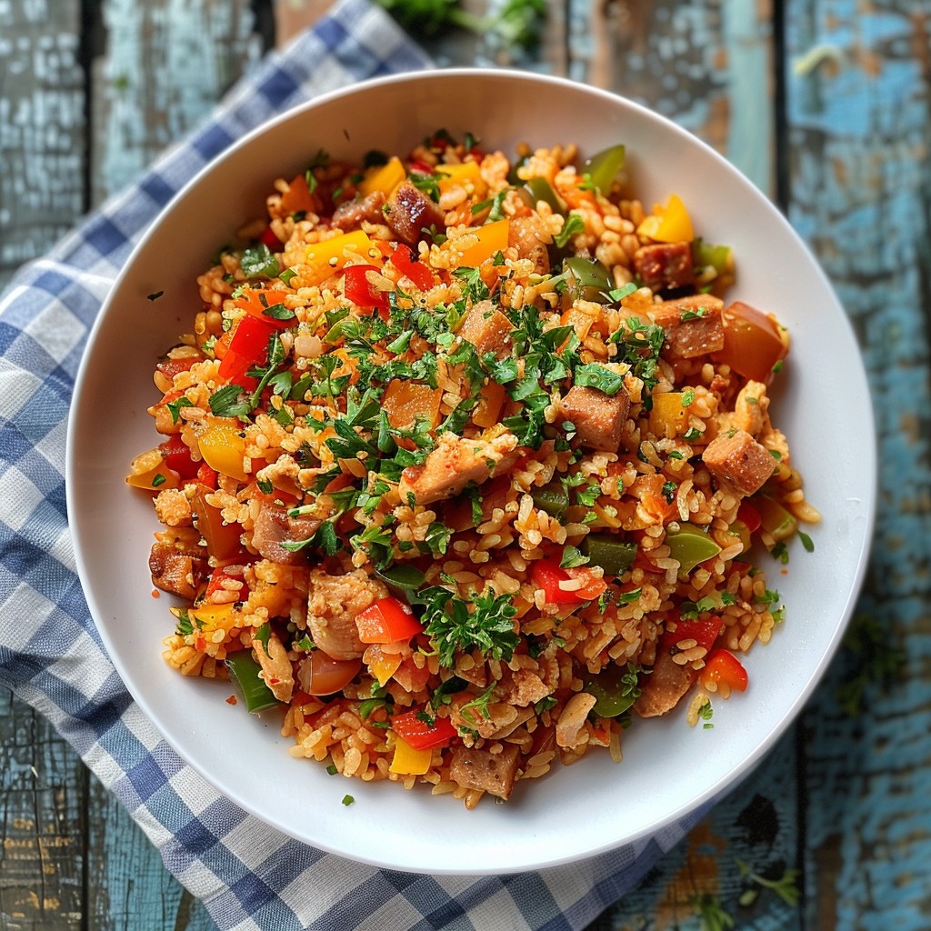Sevory Rice Free Savory Rice Dish Image - Rice, Chicken, Bell Peppers | Download at ...