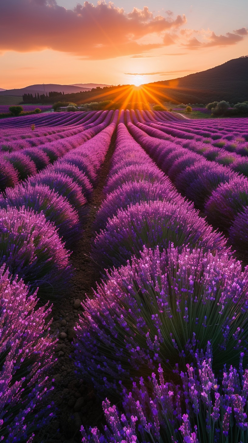Free Lavender Sunset Beauty Image - Sunset, Lavender, Field | Download ...