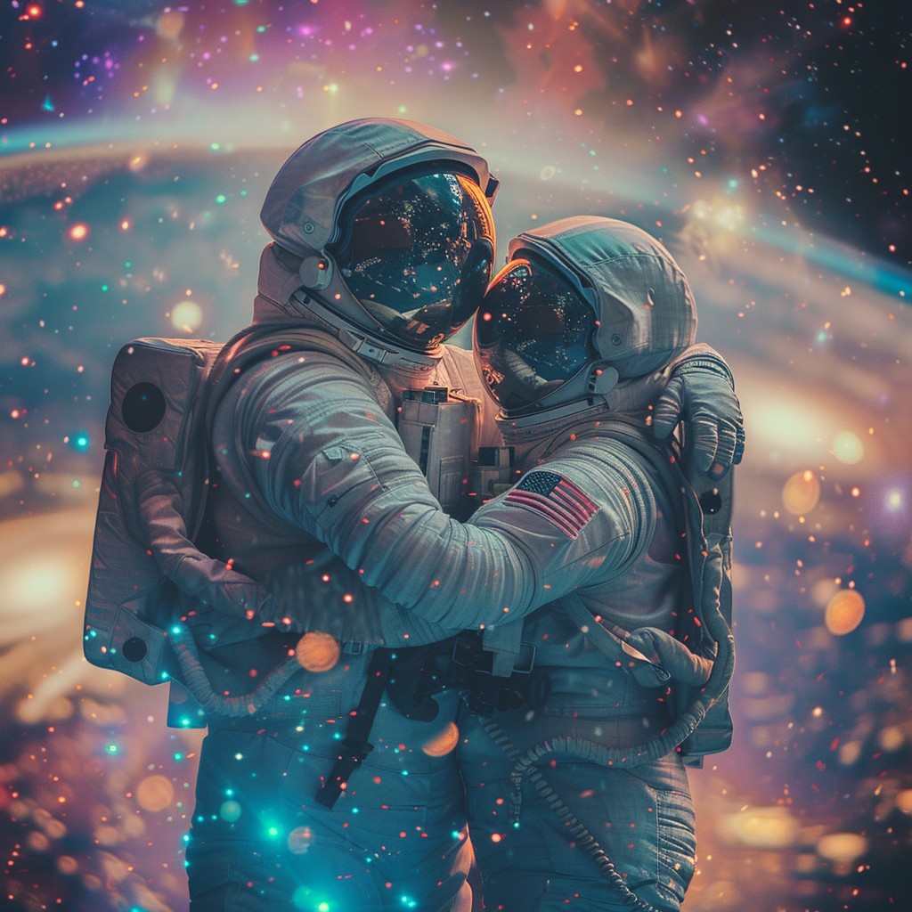 Free Cosmic Love Embrace Image - Astronauts, Space, Embrace | Download ...