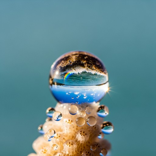 Free Droplet Reflects Ocean Image - Macro, Droplet, Water | Download at ...