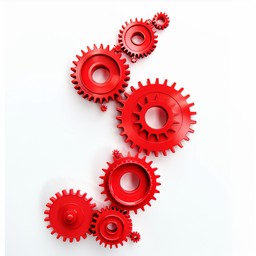 Two Red Cogs Free Red Gear Cogs Image - Gears, Red, Cogs | Download at StockCake