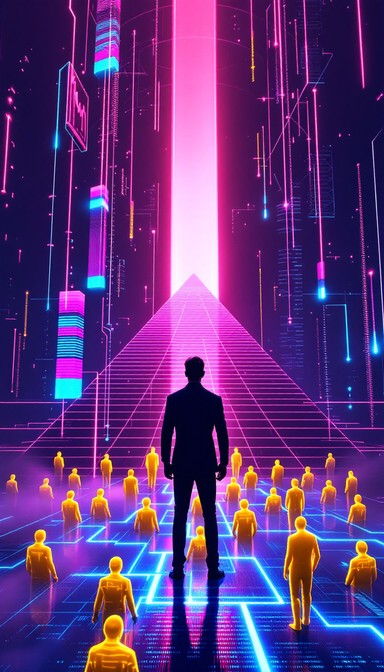 Free Digital Future Leader Image - Cyberpunk, Leadership, Neon ...