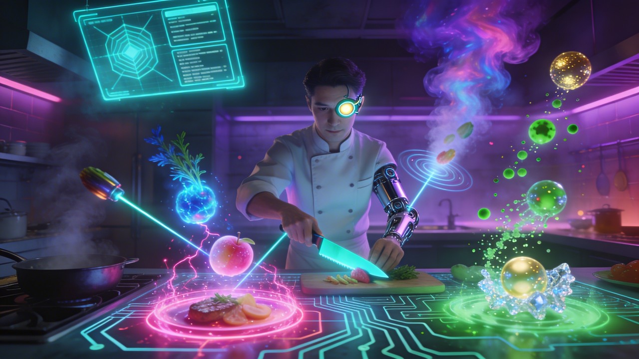 Free Cyberpunk Chef Cooking Image - Cyberpunk, Futuristic, Chef ...