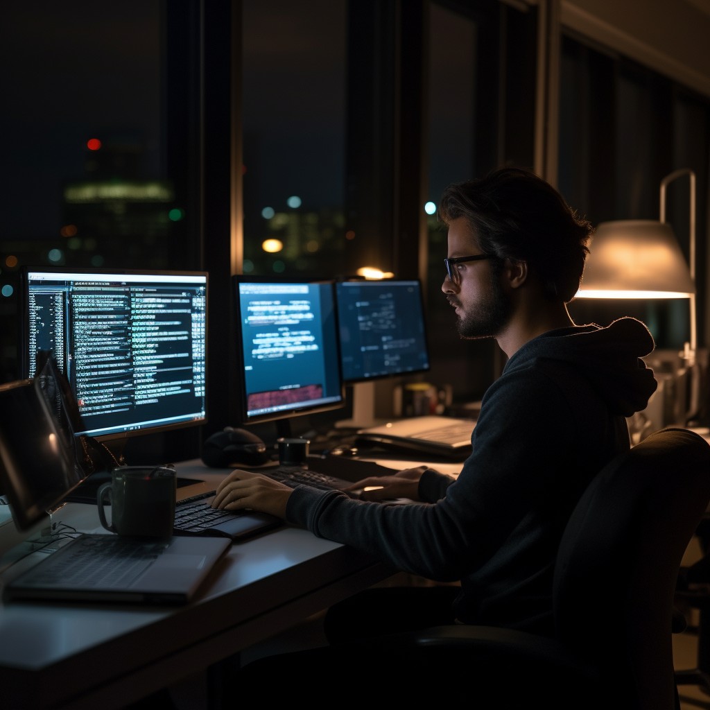 Free Nighttime Coding Session Image - Coding, Developer, Programming ...