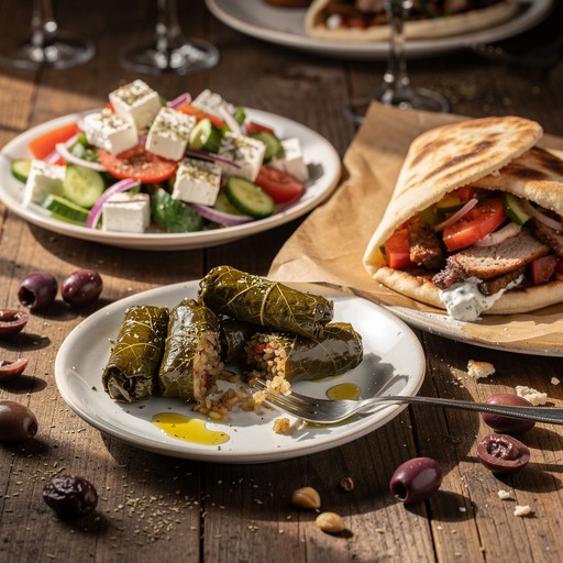 Greek Toppings Free Greek Feast Spread Image - Greek, Mediterranean, Food | Download ...