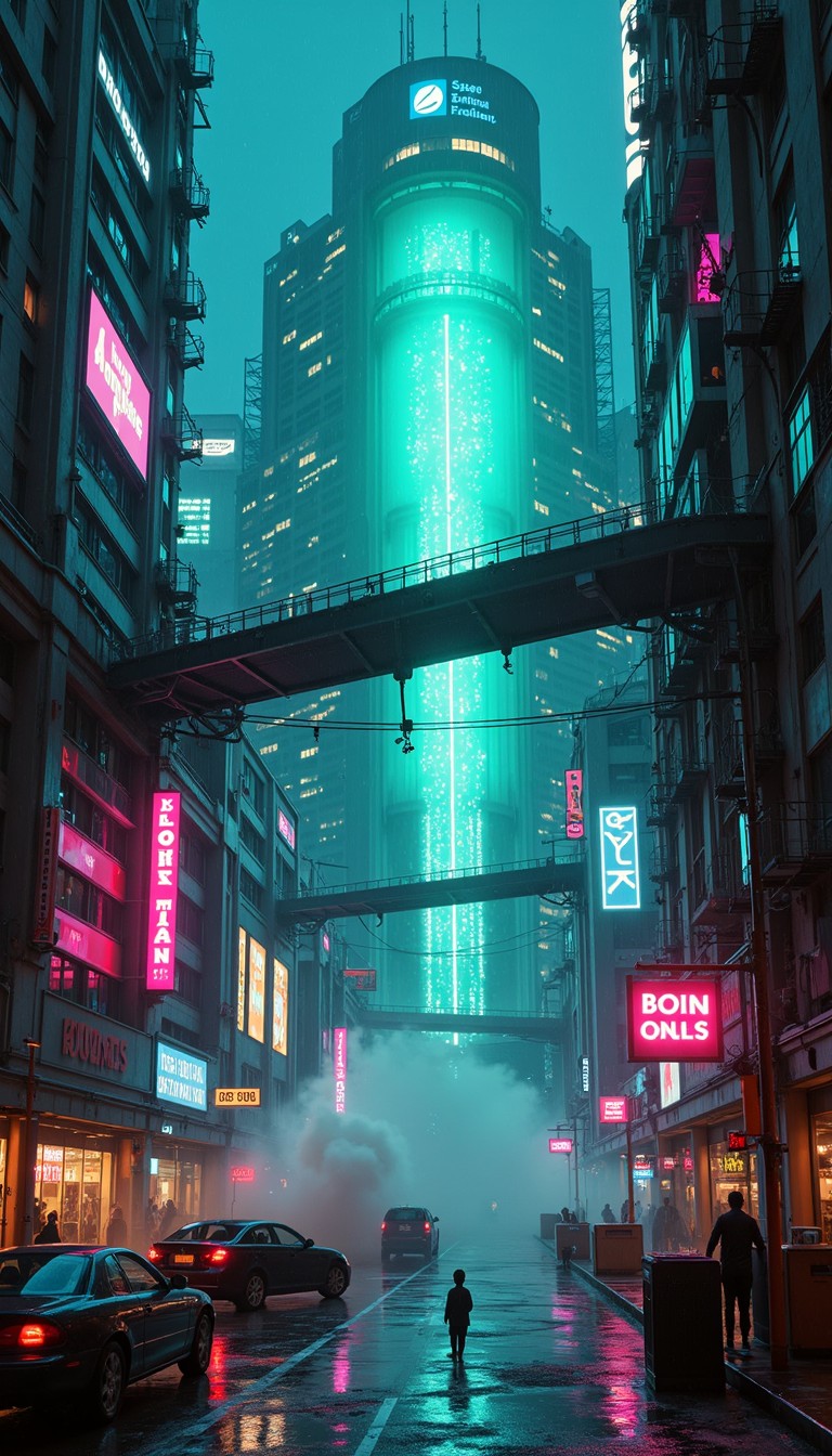 Free Neon Vertical Metropolis Image - Cyberpunk, Neon, Metropolis ...
