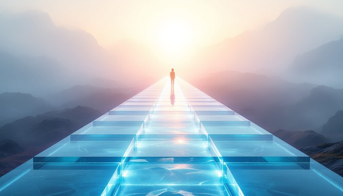 Translucent Colored Bridge Free Illuminated Crystal Bridge Image - Crystal, Bridge, Pathway ...