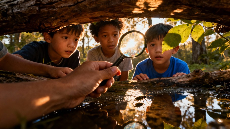 Something In Nature Free Childhood Nature Exploration Image - Children, Nature, Exploration ...