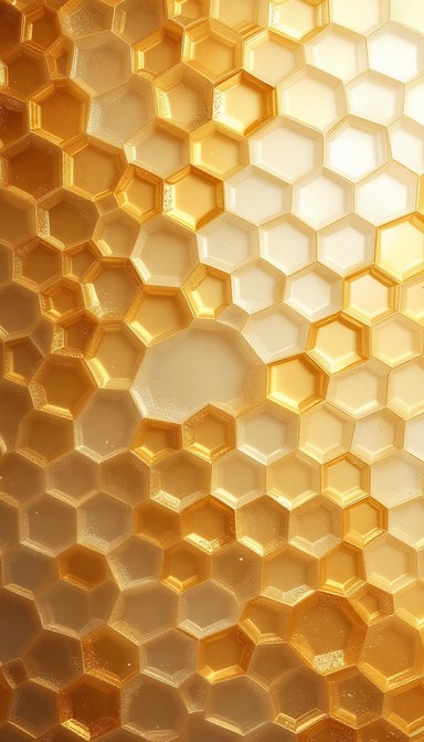 Free Golden Honeycomb Pattern Image - Honeycomb, Hexagonal, Geometric ...