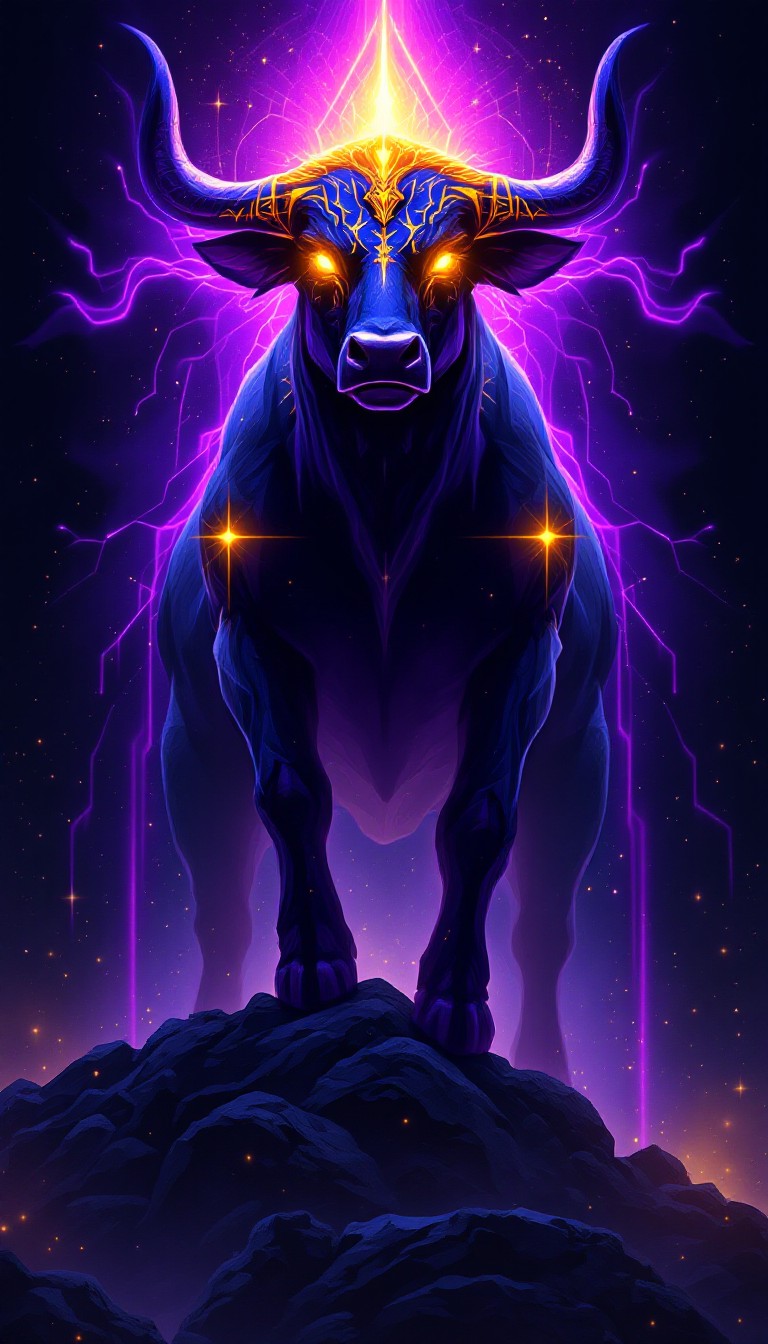Free Mystical Bull Ascending Image - Bull, Mystical, Purple | Download ...