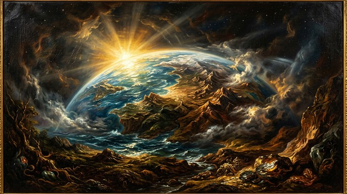 Free Earth's Dramatic Genesis Image - Earth, Baroque, Painting ...