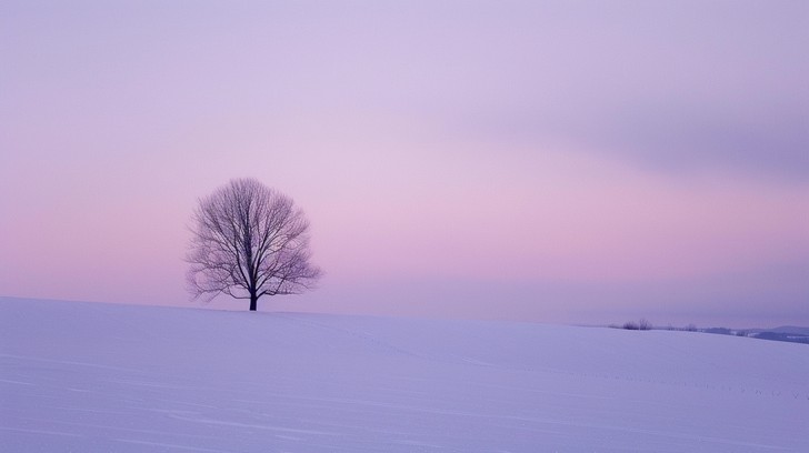 Free Solitary tree sunset Image - Tree, Sunset, Winter | Download at ...
