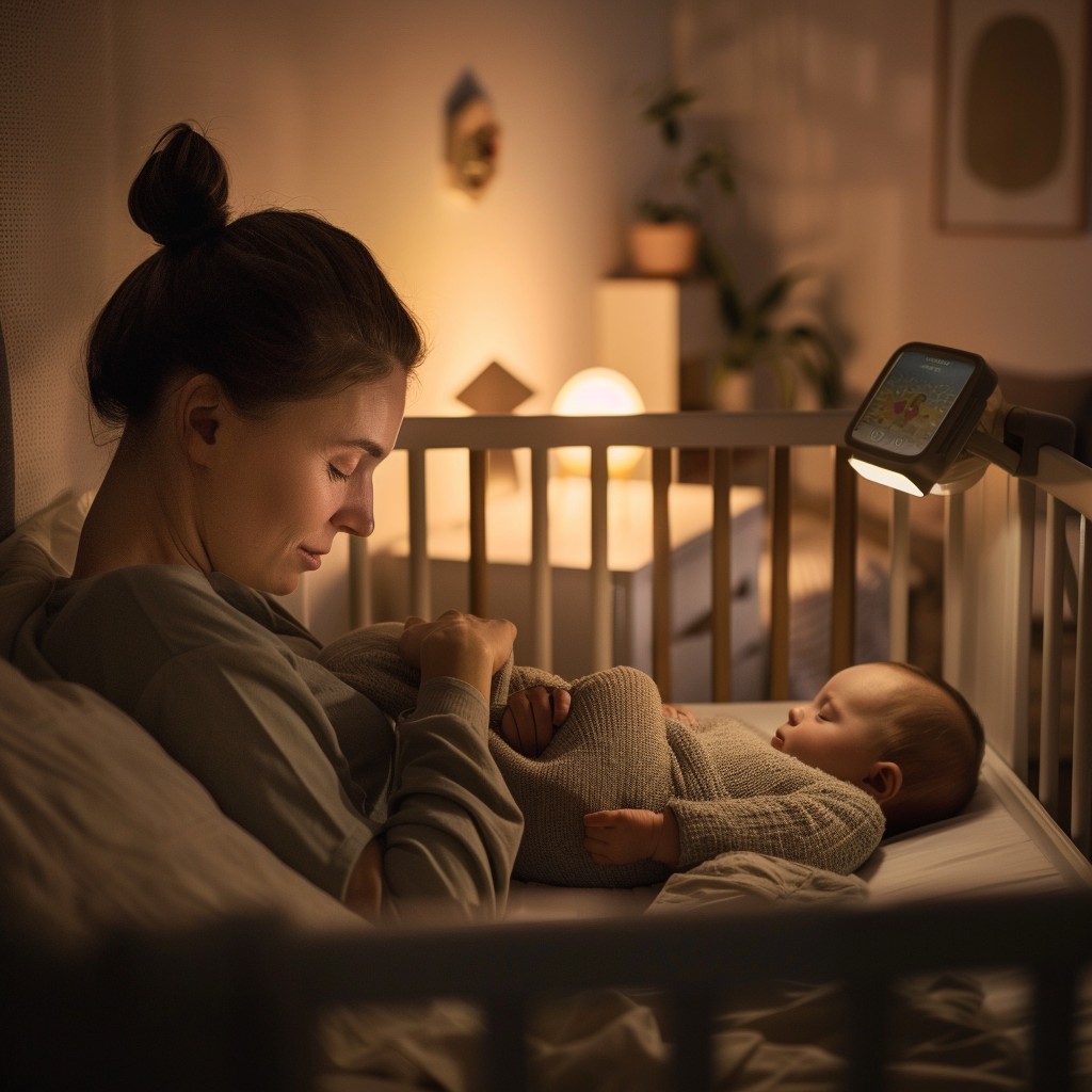 Free Mother watches baby Image - Mother, Baby, Nursery | Download at ...