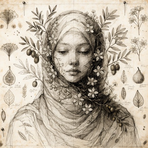 Free Botanical Portrait Study Image - Botanical, Portrait, Woman ...