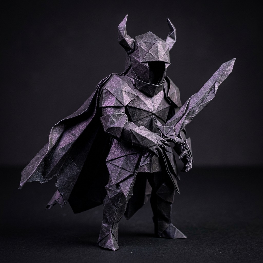 Free Dark Paper Knight Image - Origami, Knight, Sculpture | Download at ...