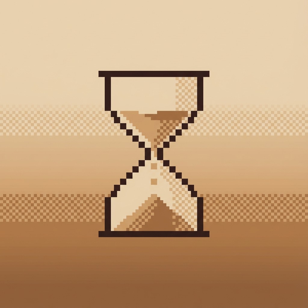 Pixel Time Table Log In Free Time Flows Endlessly Image - Hourglass, Pixel, Time | Download at ...