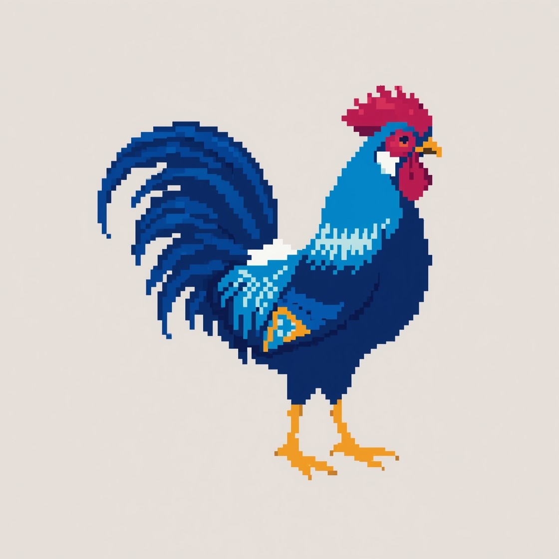 Free Pixel Rooster Pride Image - Rooster, Pixel, Art | Download at ...