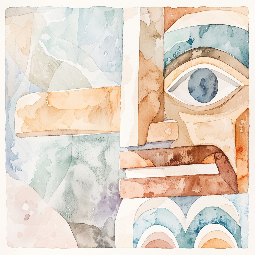 Free Abstract Totem Art Image - Watercolor, Abstract, Tribal | Download ...