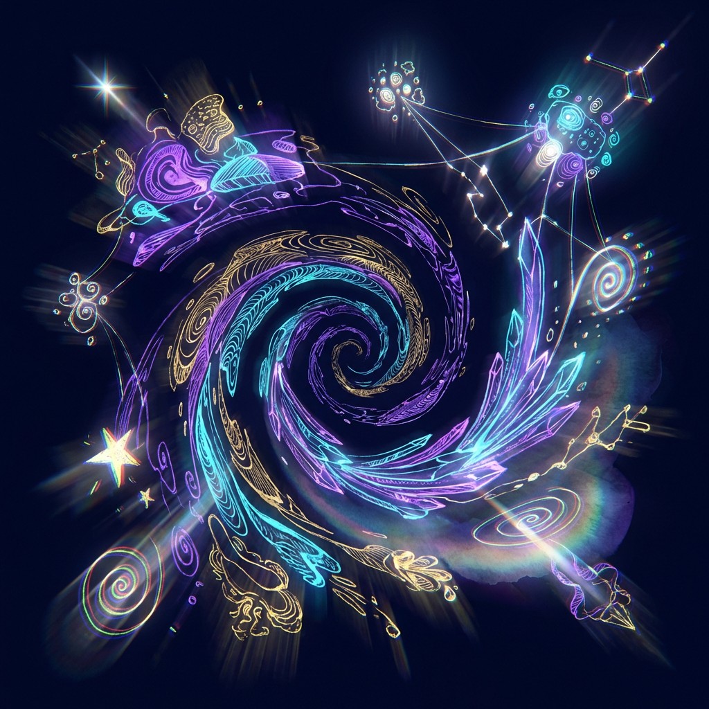 Free Cosmic Doodle Spiral Image - Surreal, Fantasy, Spiral | Download ...