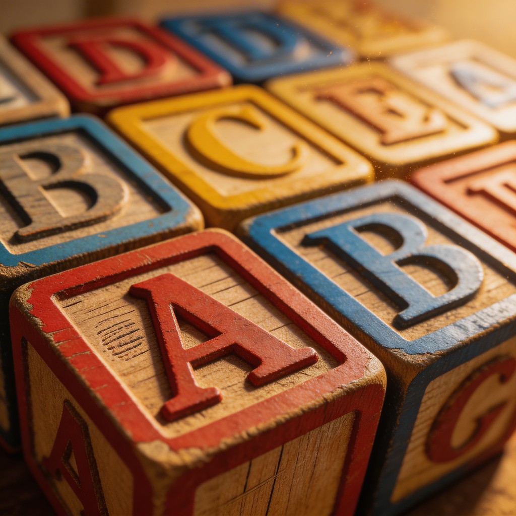 Free Weathered Alphabet Blocks Image - Blocks, Alphabet, Wooden ...