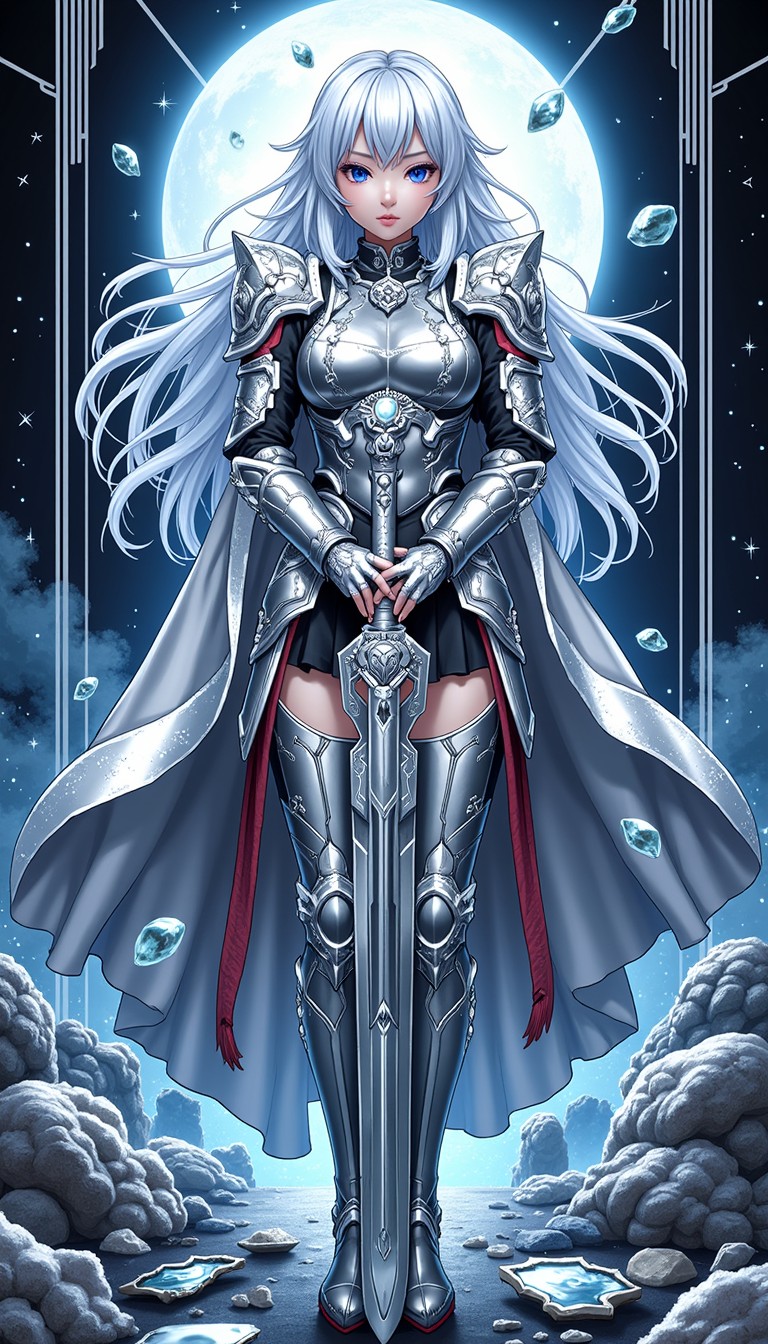 Knight Acending Free Lunar Knight Ascending Image - Anime, Silver, Warrior | Download ...