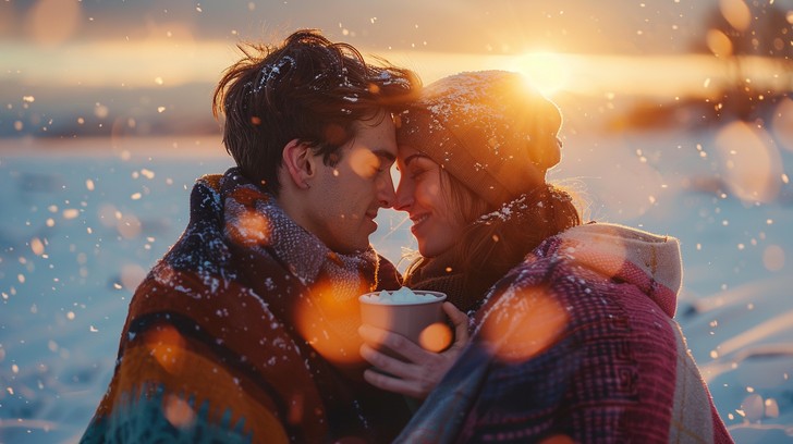 Cold Spring Romantic Free Winter Love Story Image - Winter, Snow, Couple | Download at StockCake