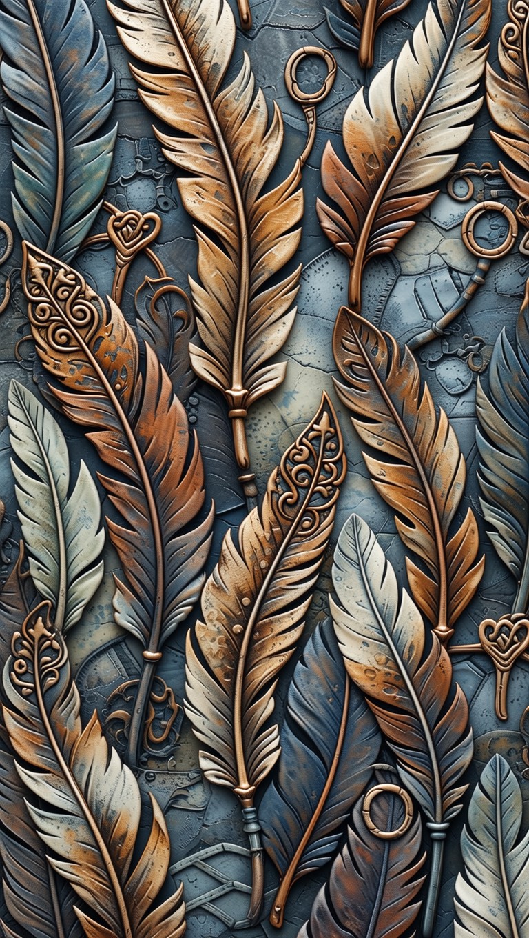 Chief Feather Pattern Free Mythical Feather Pattern Image - Griffin, Feathers, Pattern ...