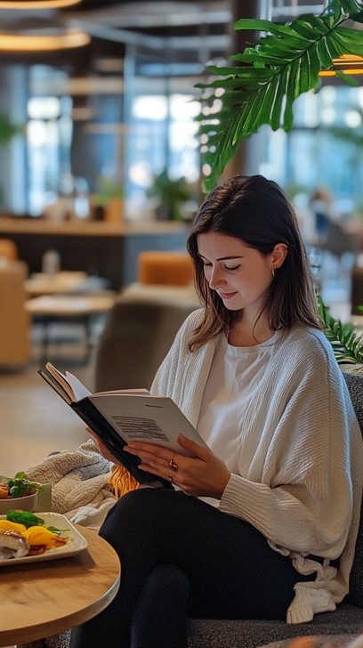 Free Woman Reading Menu Image - Woman, Reading, Menu | Download at ...