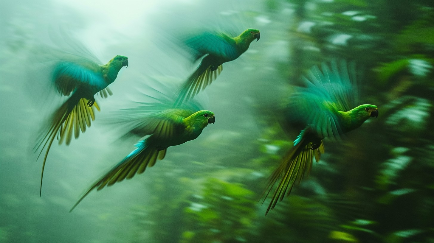 Free Parrots in Flight Image - Parrots, Flight, Green | Download at ...