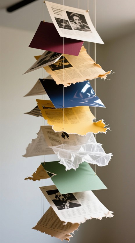 Free Floating Paper Cascade Image - Collage, Paper, Vintage | Download ...