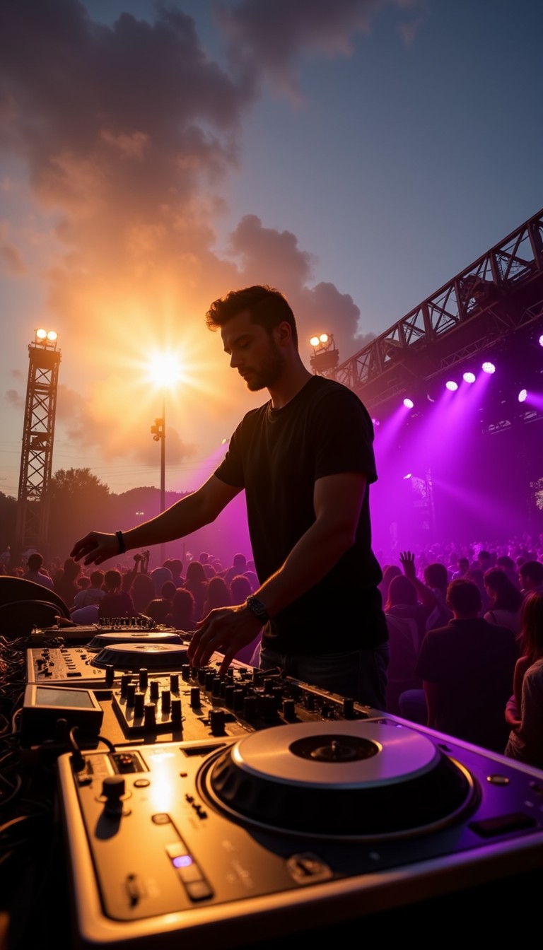 Dj Performance Free Sunset DJ Performance Image - Dj, Sunset, Festival | Download at ...