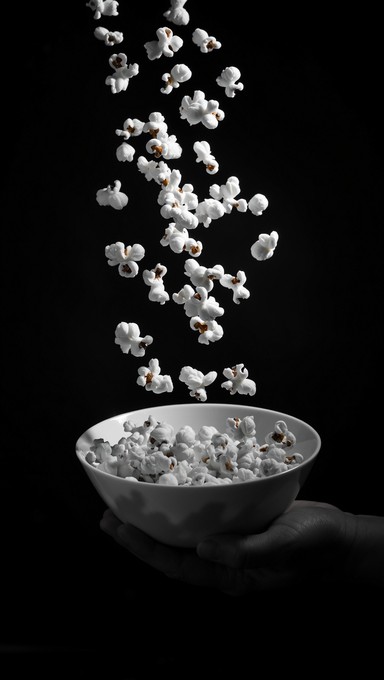 Popcorn Rising Free Popcorn Falls Dramatically Image - Popcorn, Falling, Motion ...