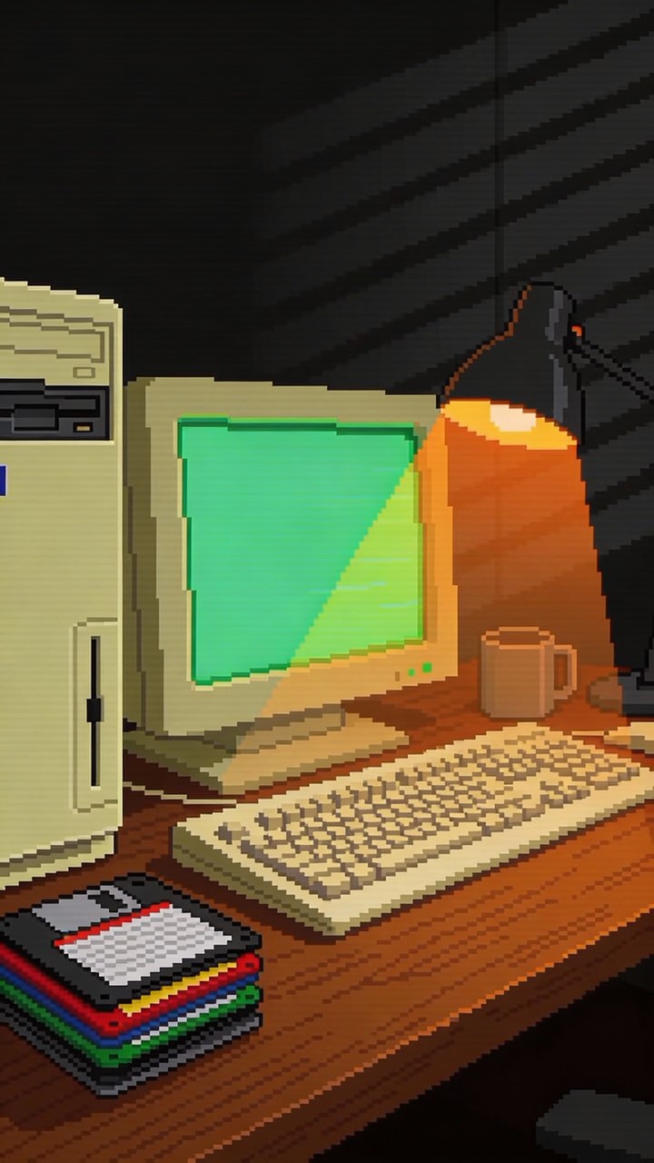 Free Midnight Coding Session Image - Pixel, Retro, Vintage | Download ...