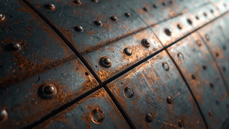 Free Dark metal surface Image - Metal, Dark, Rivets | Download at StockCake