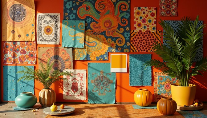 Retro Color Collage Free Vibrant Retro Collage Image - Retro, Bohemian, Collage | Download ...