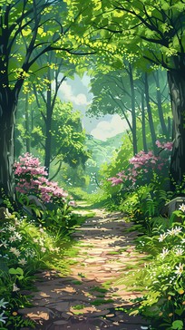 Free Serene Forest Path Image - Forest, Path, Birch | Download at StockCake