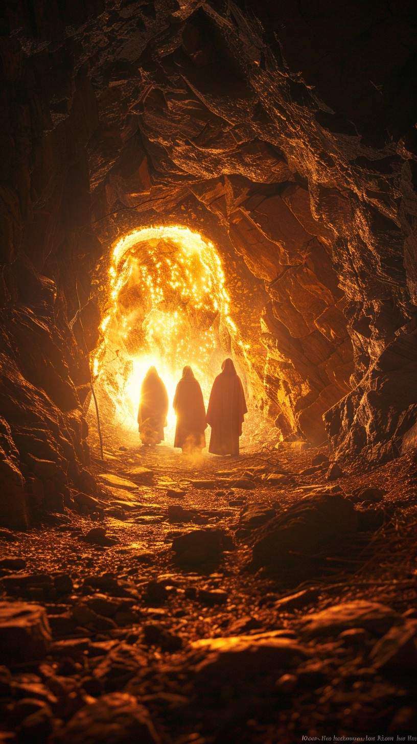Free Fiery Cave Entrance Photo - Cave, Fire, Explorers | Download at ...