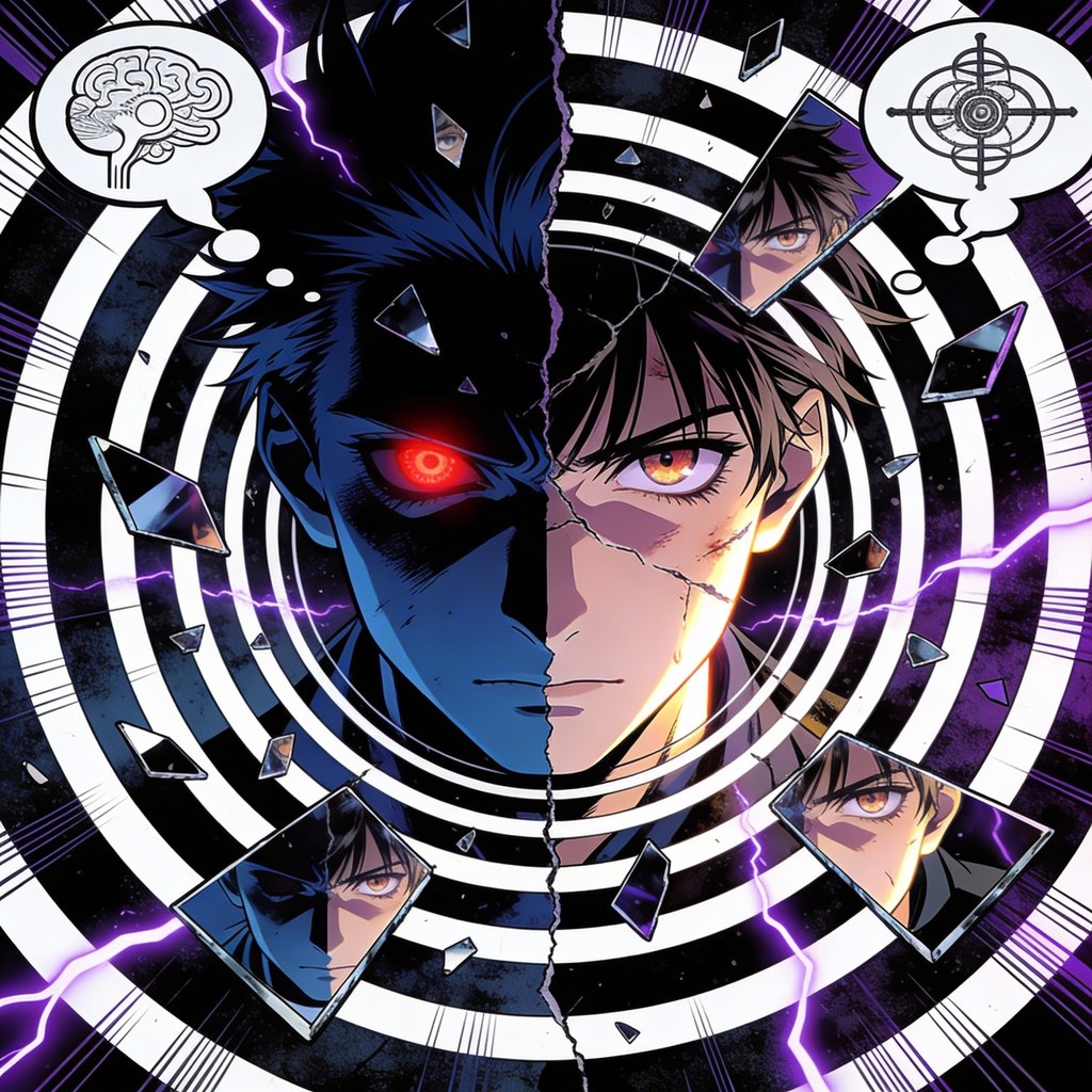 Split Personality Shadow Free Split Personality Chaos Image - Anime, Psychological, Portrait ...