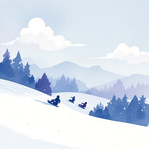 Winter Snow Sled Riding Free Winter Sledding Fun Image - Winter, Sledding, Snow | Download at ...