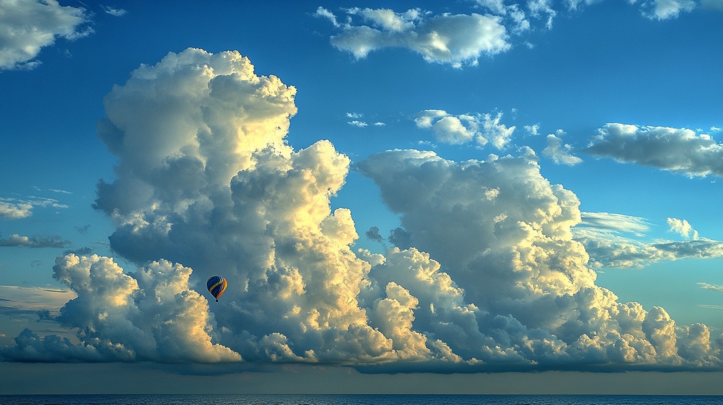 Free Balloon Amid Clouds Image - Balloon, Clouds, Sky | Download at ...