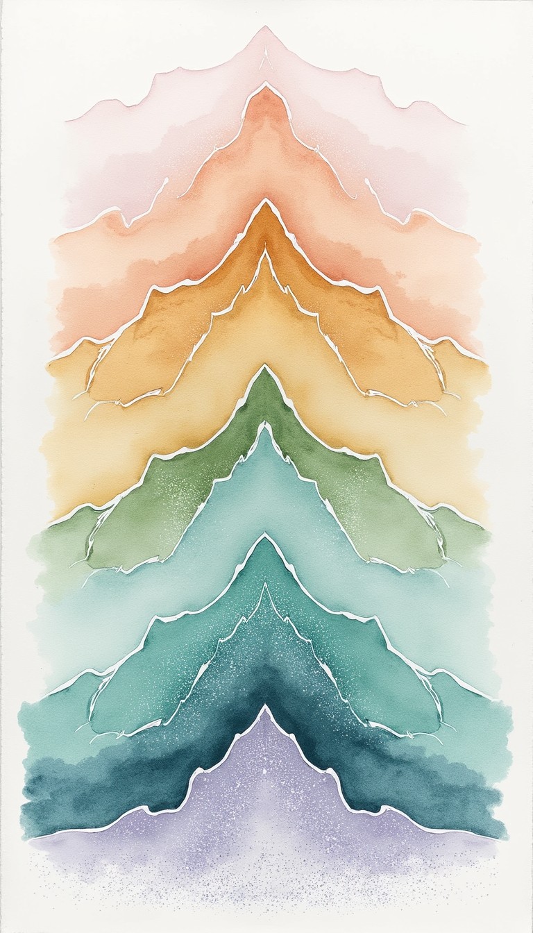 Free Ascending Color Terrain Image - Watercolor, Topographic, Contour ...