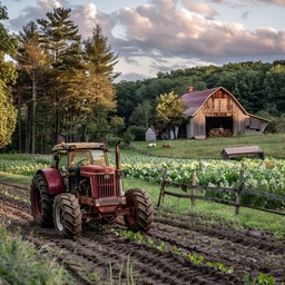 Rustric Farm Free Rustic Farm Setting Image - Farm, Tractor, Barn | Download at ...