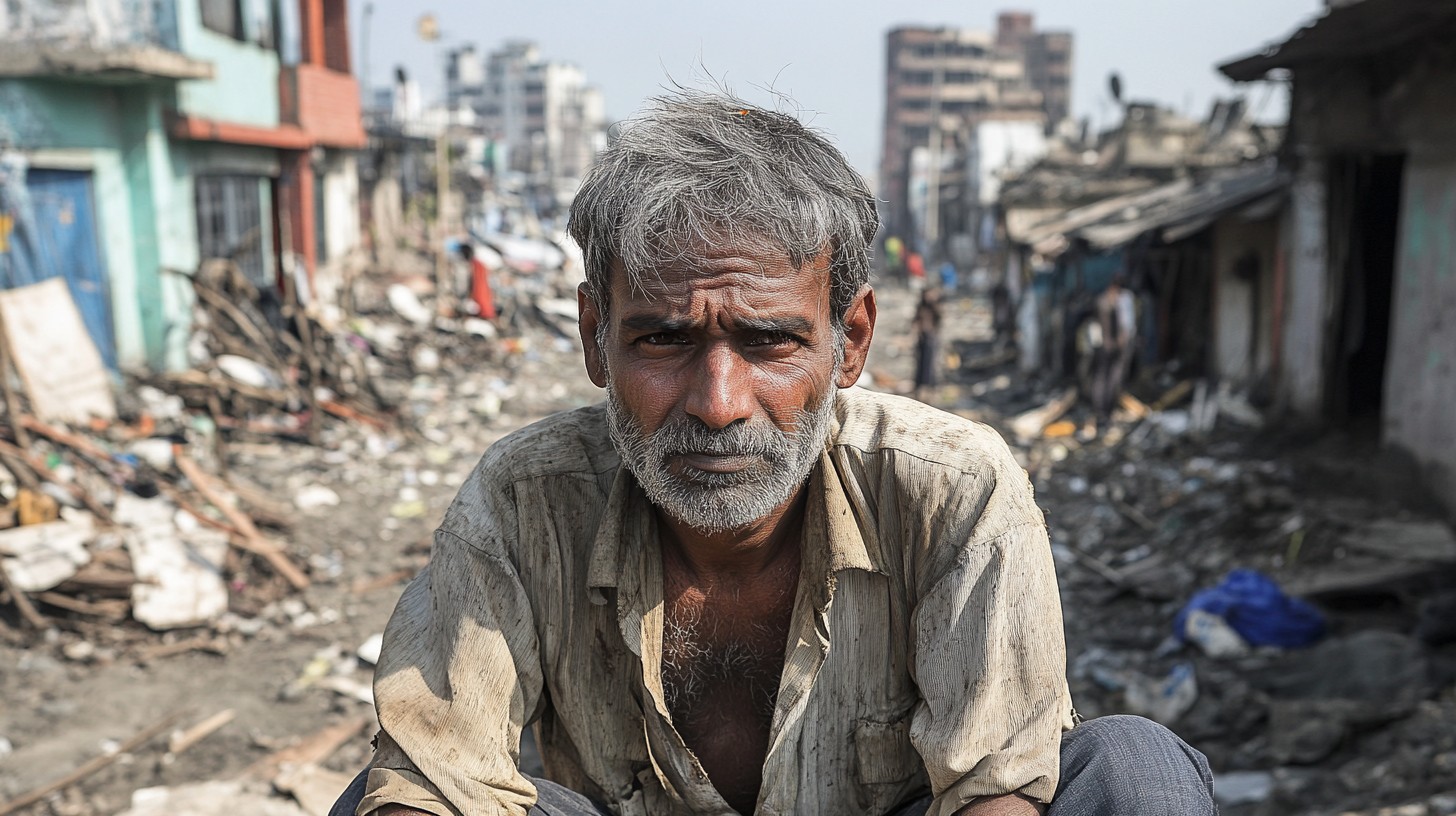 One Slum Free Man in slums Image - Man, Elderly, Slums | Download at StockCake