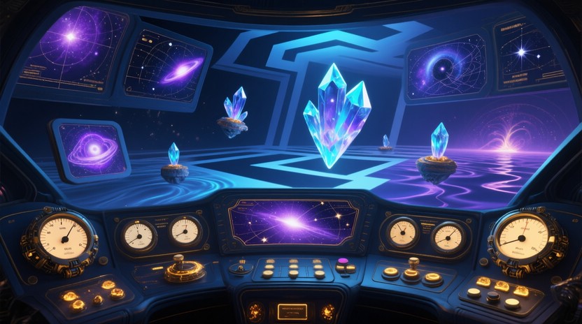 Free Crystalline Command Center Image - Mystical, Dashboard, Fantasy ...