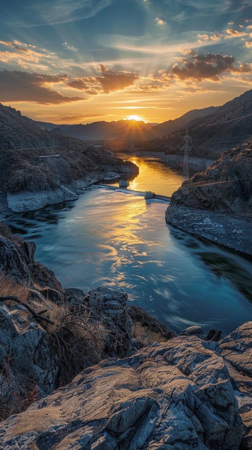 Free Sunset River View Image - Sunset, River, Cliffs | Download at ...