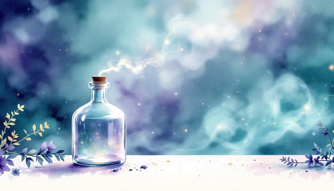 Free Mystical Potion Bottle Image - Watercolor, Potion, Bottle ...
