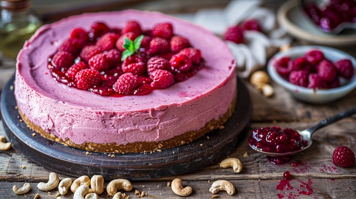 Scrummy Raspberry Cheesecake Free Raspberry Cheesecake Delight Image - Cheesecake, Raspberry ...