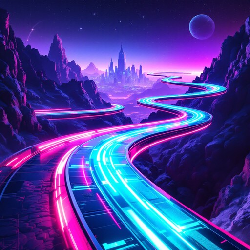 Free Neon Racing Highway Image - Futuristic, Neon, Cyberpunk | Download ...