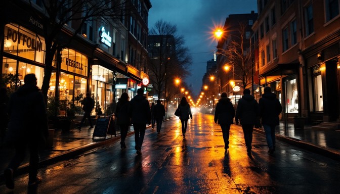Free Rainy City Night Image - Urban, Night, Rainy | Download at StockCake